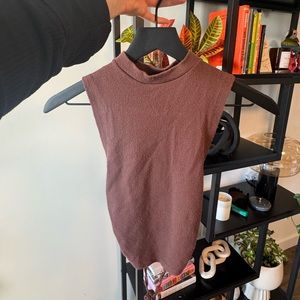 UO Brown Open Back Tank